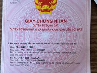 Bán nhà cấp 4 chính chủ, cao ráo không ngập nước, thuận tiện đi lại vào trung tâm tphcm
