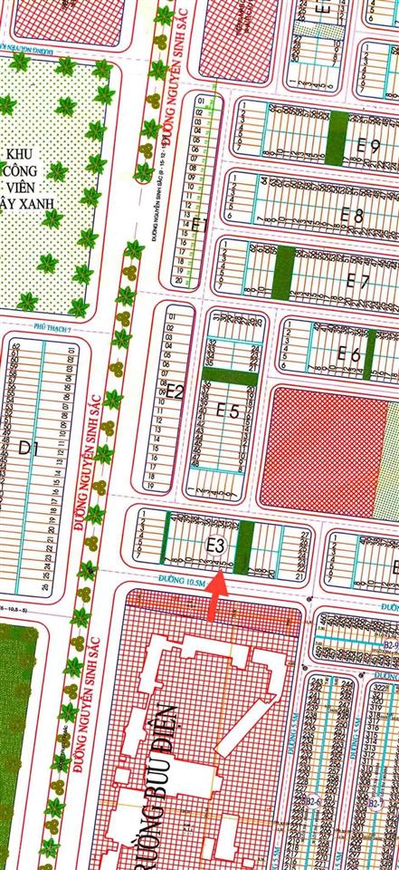 Chính chủ gửi bán lô đất mặt tiền trần triệu luật đường 10.5m thông ra nguyễn sinh sắc