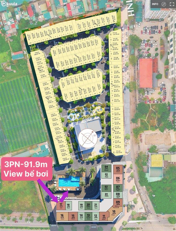 Chính chủ bán căn 18 (view bể bơi) dt 91.9m2 dự án iconia lakeside (miễn trung gian), 0917 136 ***