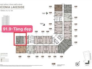 Bán 3pn 91.9m2 iconia lakeside (mipec tố hữu)  căn hộ hạng sang 5* (chính chủ), 0917 136 ***