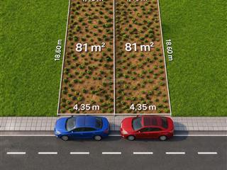 Bán nhanh lô đất 81m2 trục chính, đường 6m, cách 50m ra đường huyện, dân cư đông đúc, sát vđ 4