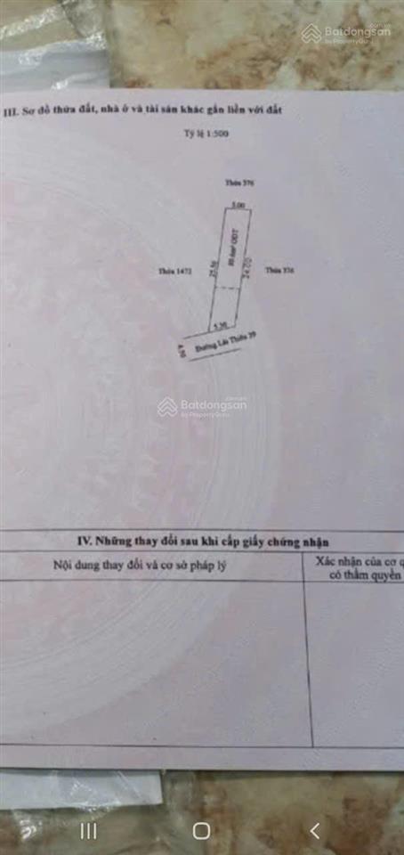 Bán đất lái thiêu 39 dt 5x24m2 thổ cư khu vực tiềm năng tăng giá tốt giá 3.5 tỷ có bớt lộc