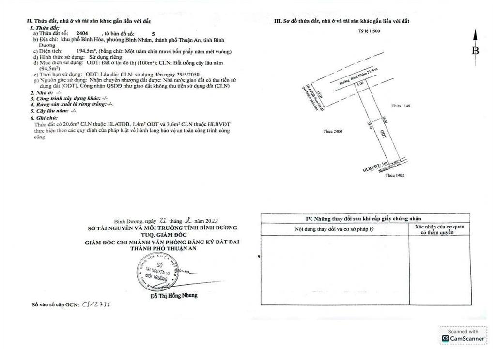 Đất 5x39m bình nhâm 23, lái thiêu tc 100m2 ngay kdc hiện hữu đường xe tải thông, giá 3.7 tỷ