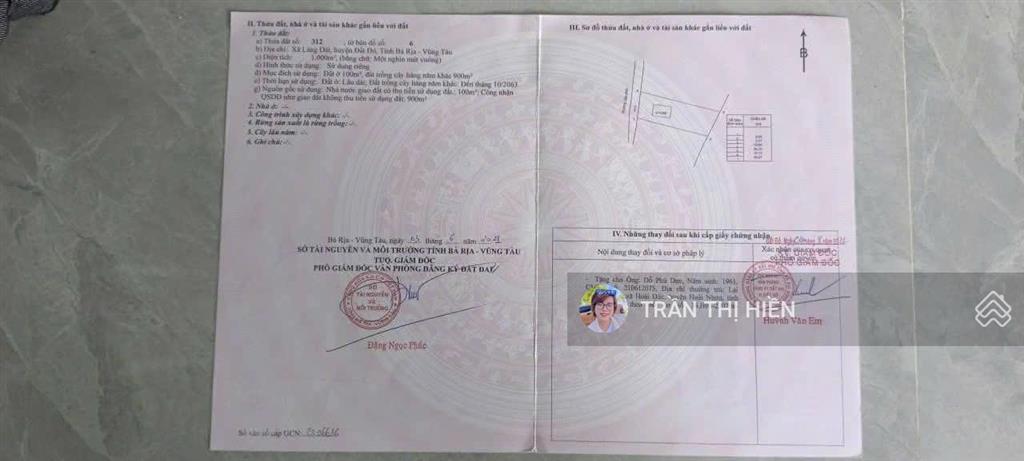 Bán vườn mít siêu rẻ  láng dài  đất đỏ  tp hcm. view cánh đồng lúa  dt 1000m2  19 x 56m
