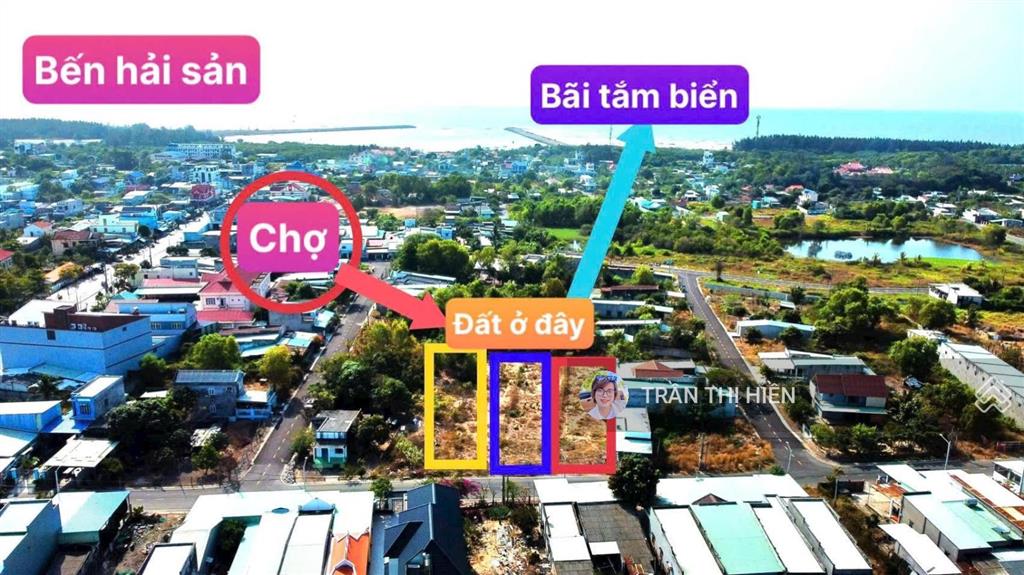 Đất biển lộc an  ngay sau chợ  cách bãi tắm chỉ 1km  nay là xã phước hải  tp hcm  dt 678,9m2