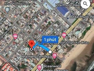 Mặt tiền huỳnh tấn phát  tái định cư phước hải  đi bộ 140m ra tới bãi tắm  8x20m full tc