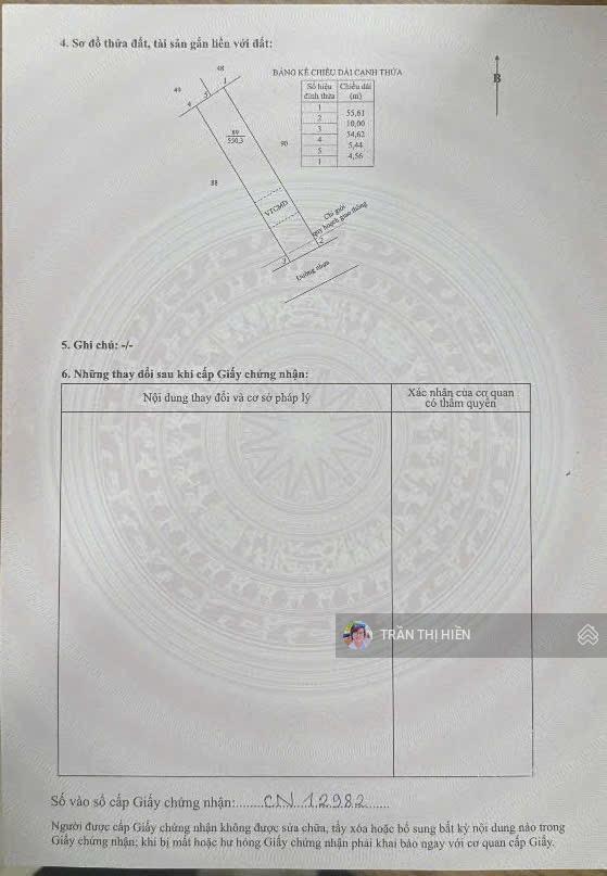 Thị trấn phước hải  đường nhựa gần biển  550m2  10x55m