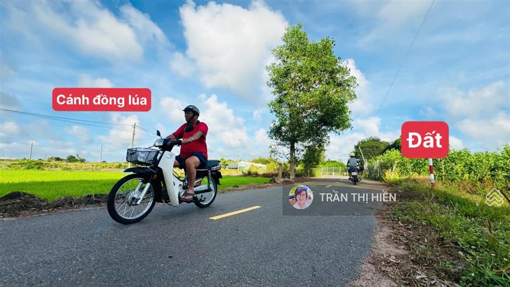 22m mặt tiền nhựa xã đất đỏ  tp hcm ôm trọn view lúa chỉ 1tỷ600  dt 22x15m 348m2 80m2 tc