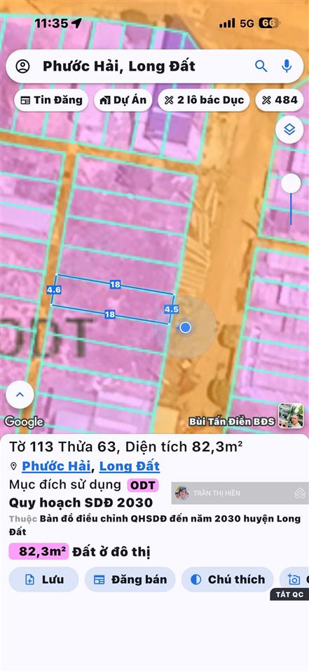 Cách biển chỉ 700m  tái định cư phước hải  còn duy nhất lô này siêu rẻ ạ  dt 81m2  4.5x18m