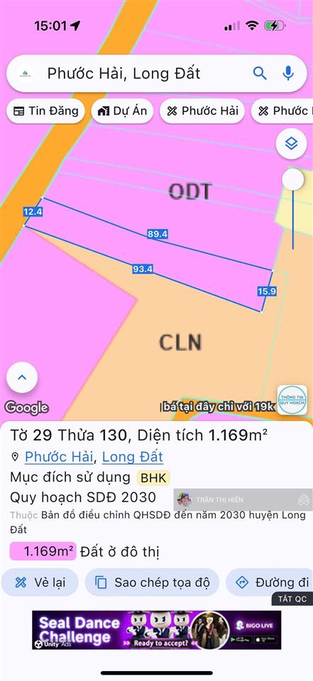 Chủ hạ giá lô này rẻ quá ạ  1169m2  chỉ 2tr82/m2  thị trấn phước hải  cách biển 5 phút