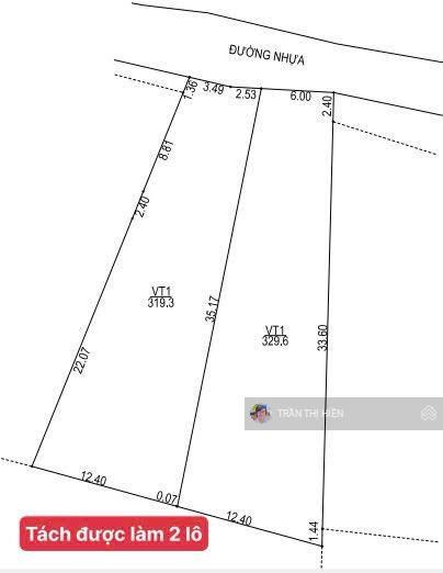 Mặt tiền đường nguyễn hùng mạnh  trung tâm thị trấn đất đỏ brvt ngay chợ đất đỏ  dt 650m2