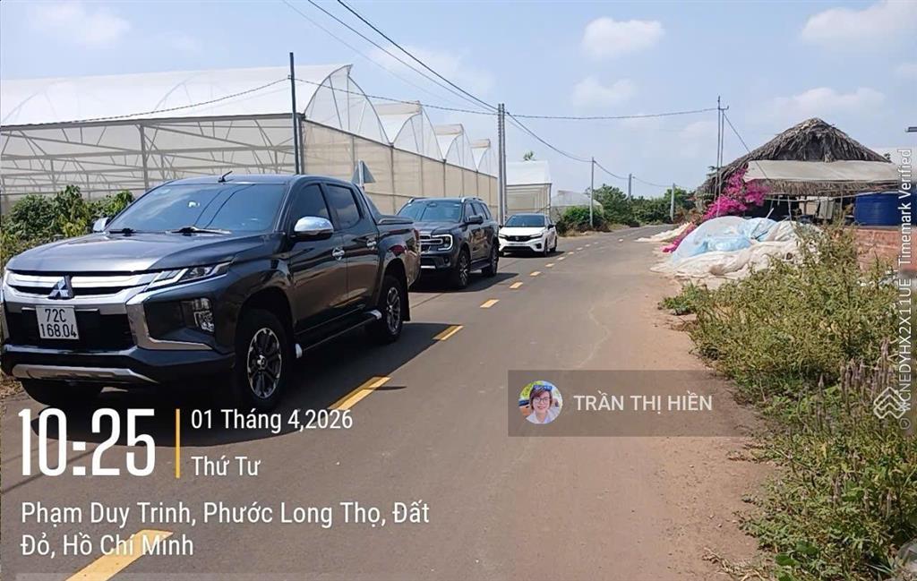 Siêu rẻ  xã đất đỏ  15x40m  dt 570m2  sẵn 100m2 thổ cư