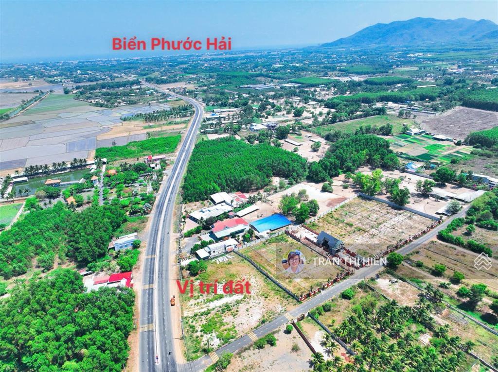Mặt tiền tỉnh lộ 44b  dt 1133m2  sẵn 380m2 thổ cư  gần biển phước hải