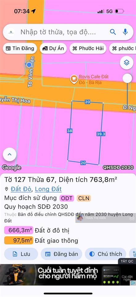Siêu rẻ luôn ạ  ngay tỉnh lộ 52 và trường học 20x39m chỉ 3,8 tỷ