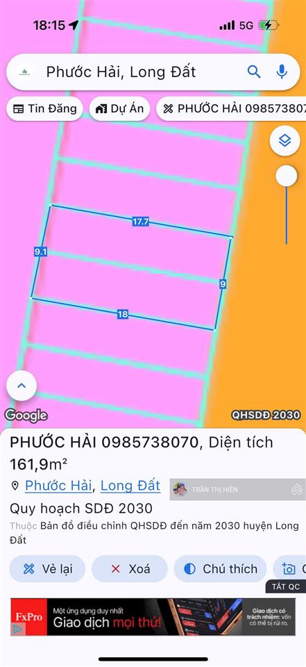 Cách biển chỉ 700m  tái định cư phước hải  phù hợp làm khách sạn  homestay  9x18m