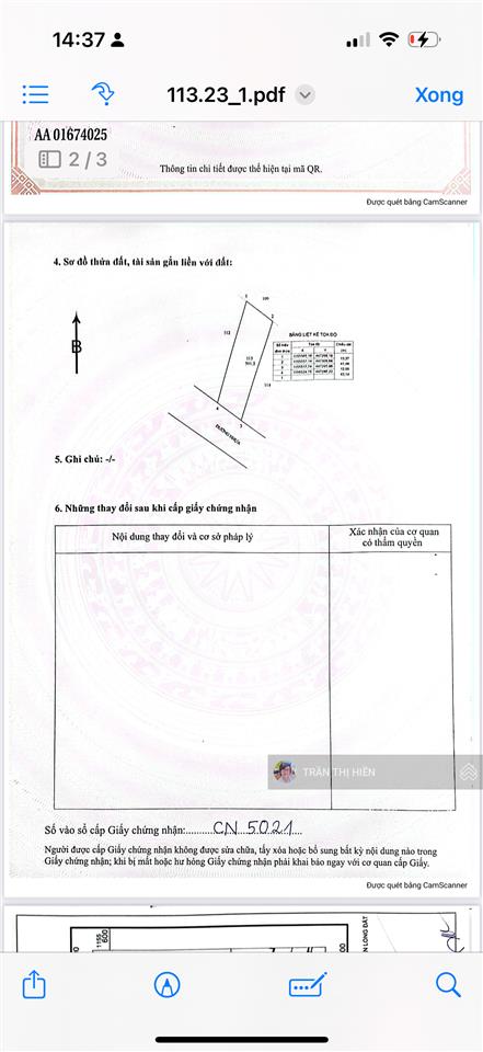Trục chính mặt tiền tỉnh lộ 44b ngang 12x42m  thị trấn phước hải  cách biển chỉ 5 phút