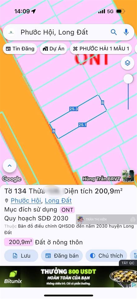 Kẹt hạ giá siêu tốt đất biển lộc an  cách bãi tắm lộc an 1km ngay chợ  trường học  8x25m