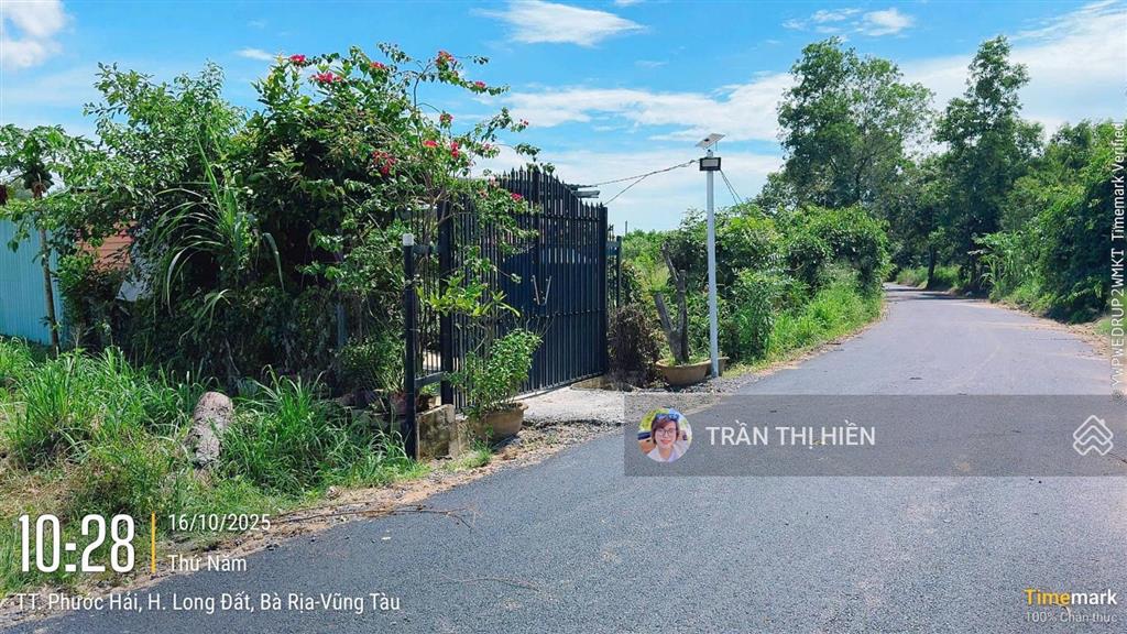 Xã phước hải  tp hcm ven núi minh đạm ngay khu the oasis glamping  615m2  ngang 9m x 74m
