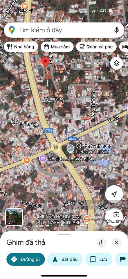 Lô góc mặt tiền đường nguyễn kiệm  trung tâm thị trấn đất đỏ  ngay chợ đất đỏ  dt góc 25x22m