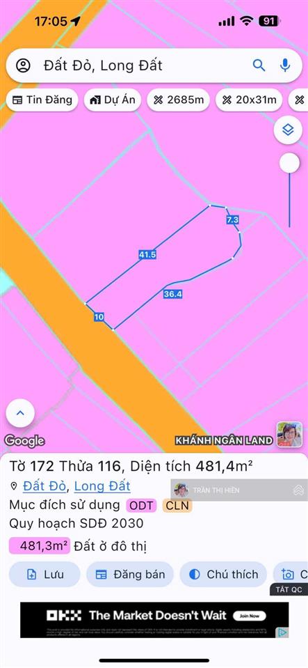 Mặt tiền lê thánh tông siêu rẻ  481,5m2  2,3 tỷ tl