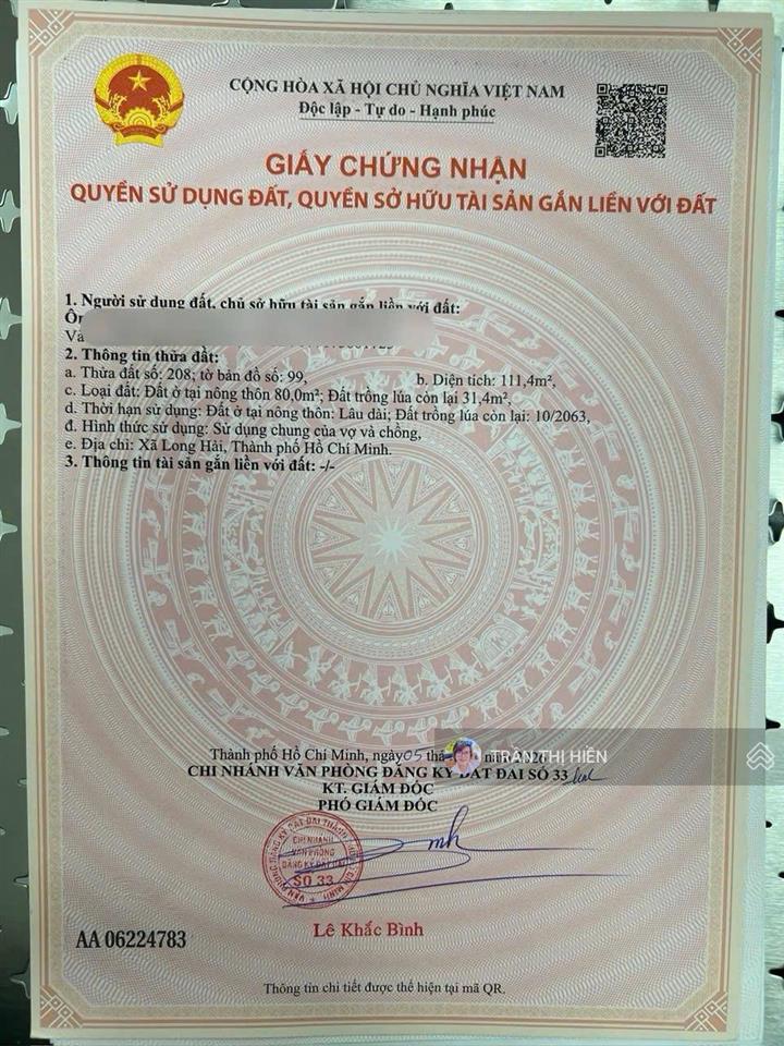 Mặt tiền nguyễn tất thành biển long hải  5.8x19m  kinh doanh buôn bán
