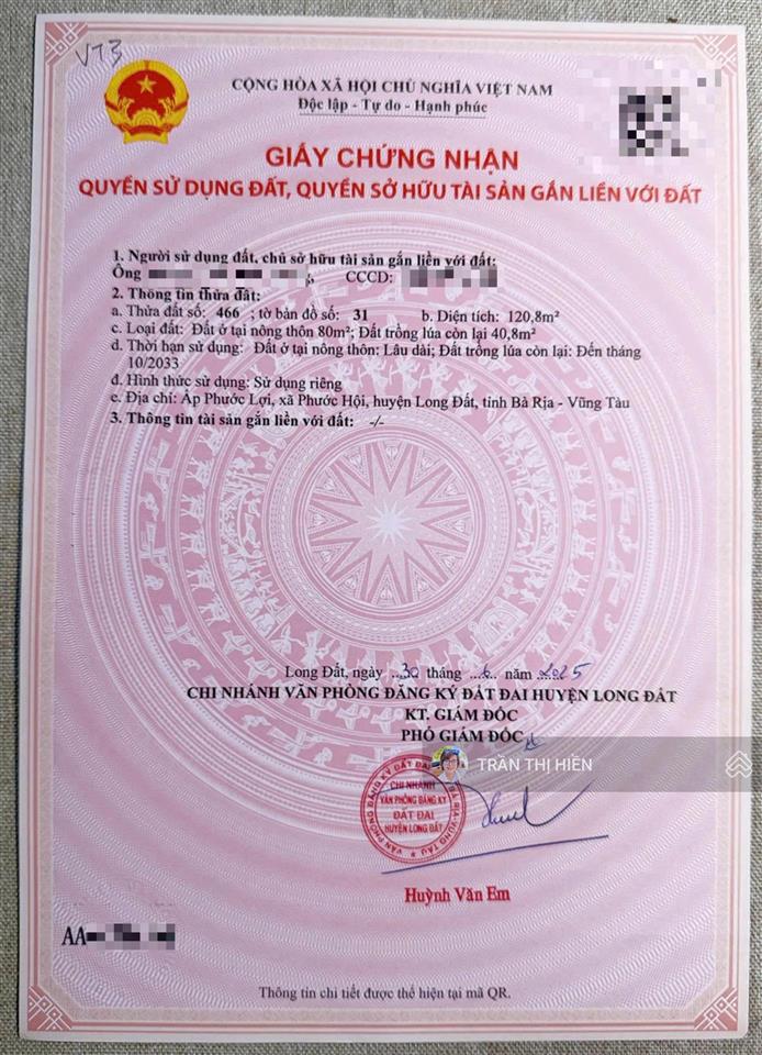 Mặt tiền đường 44a  võ thị sáu  6x21m cực rẻ