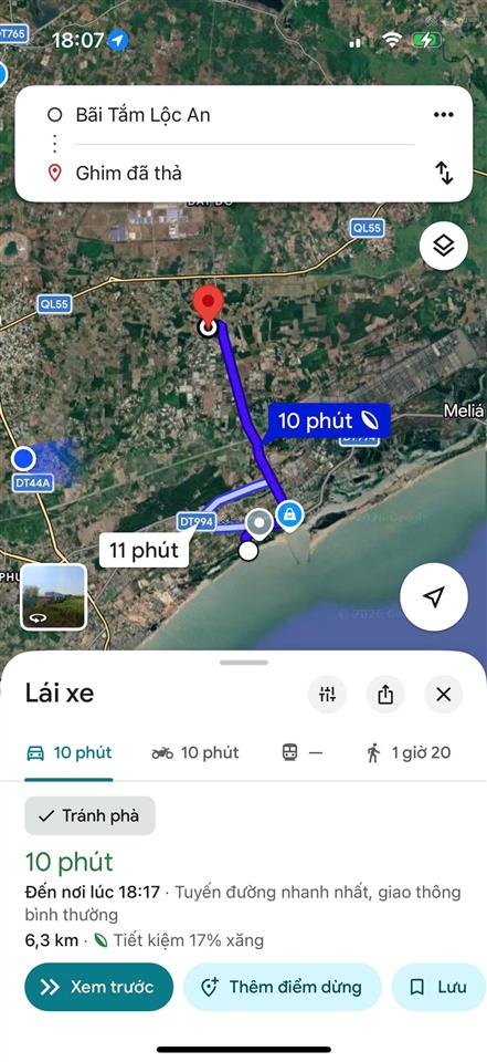 Cách biển lộc an chỉ 10 phút  chỉ ~1,5tr/m2 (quá rẻ)  dt 4116m2