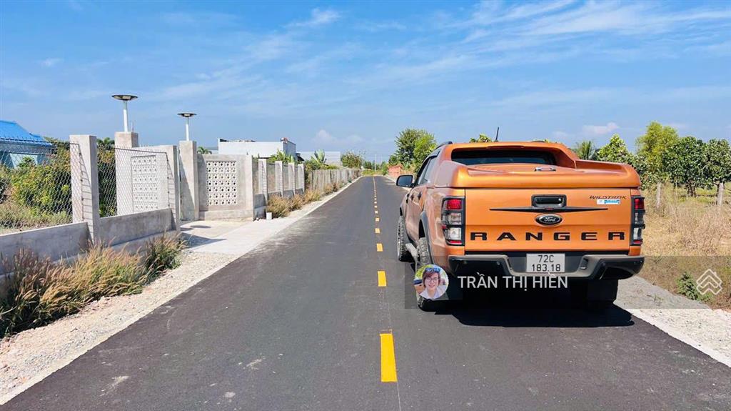 Vườn trái cây 2 mặt tiền phước hải 2843m2  có 480m2 thổ cư  ngang 33,5x90m