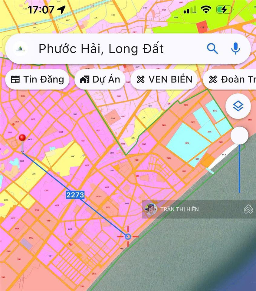 Chủ kẹt hạ giá siêu tốt  10x40m ngay khu trung tâm phước hải chỉ 2.5 tỷ