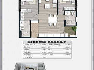 Chỉ 6.9 tỷ mà tìm căn 2PN 74m2 đẹp như này chỉ có tại Ecolife Capitol