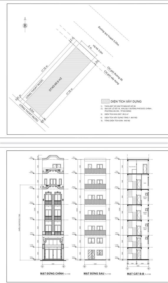 Bán gấp lô đất 100m2 đường phó đức chính gần vương thừa vũ, gần biển mỹ khê, sơn trà giá rẻ 8,7 tỷ