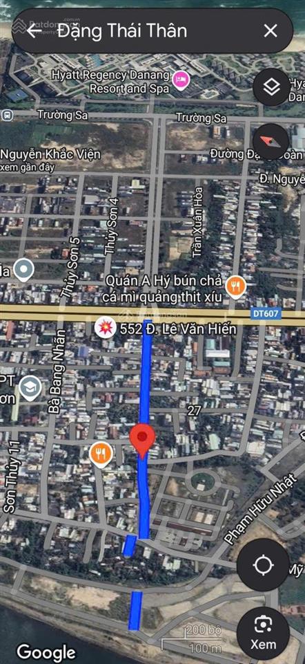 Bán rẻ lô đất 203m ngang 7,5m mt đường 7m5 đặng thái thân ngay ub p ngũ hành sơn, giá rẻ chỉ 9 tỷtl