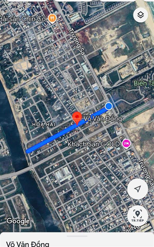 Bán lô đất đẹp đường 7m5 võ văn đồng  trục thông sông cổ cò và biển tân trà giá rẻ 5,5 tỷ/100m2