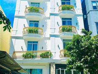 Bán toà villa 5 tầng 4 mặt tiền 12 pn đường lê lâm, gần biển mỹ khê, giá 20,6 tỷ ,dòng tiền 89tr/t