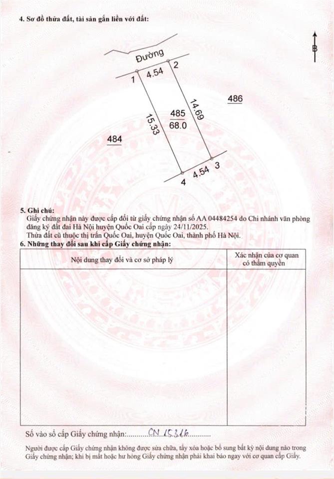 Bán đất chính chủ 68m2 trung tâm quốc oai hà nội | vị trí đẹp, kết nối thuận tiện