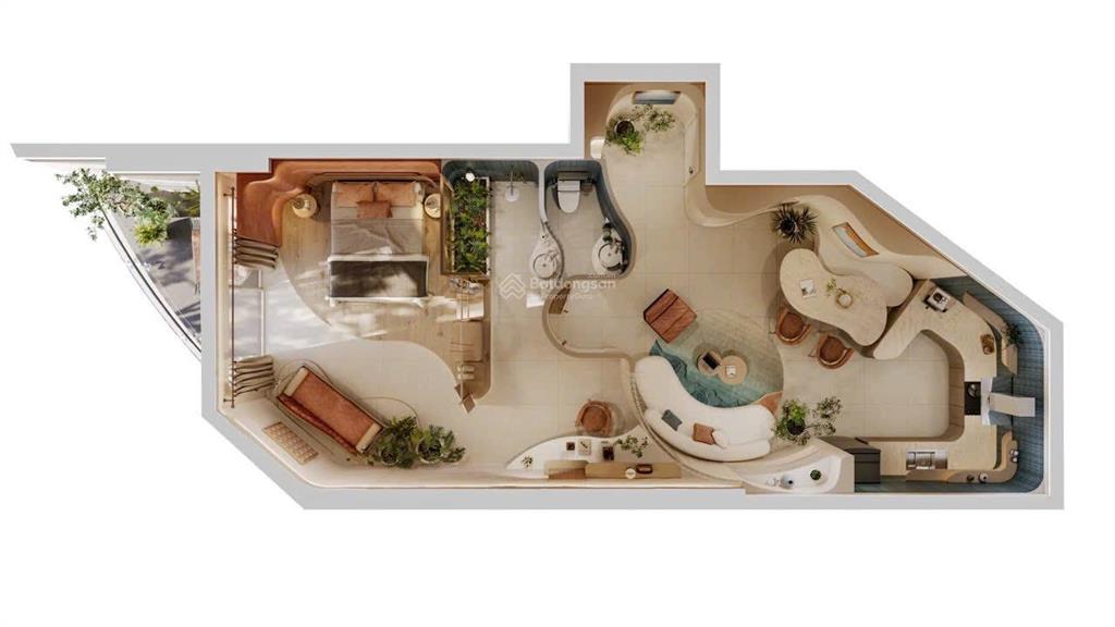 Cực rẻ căn hộ 76m2 toà paramount libera nha trang giá chỉ 5 tỷ đầy đủ nội thất