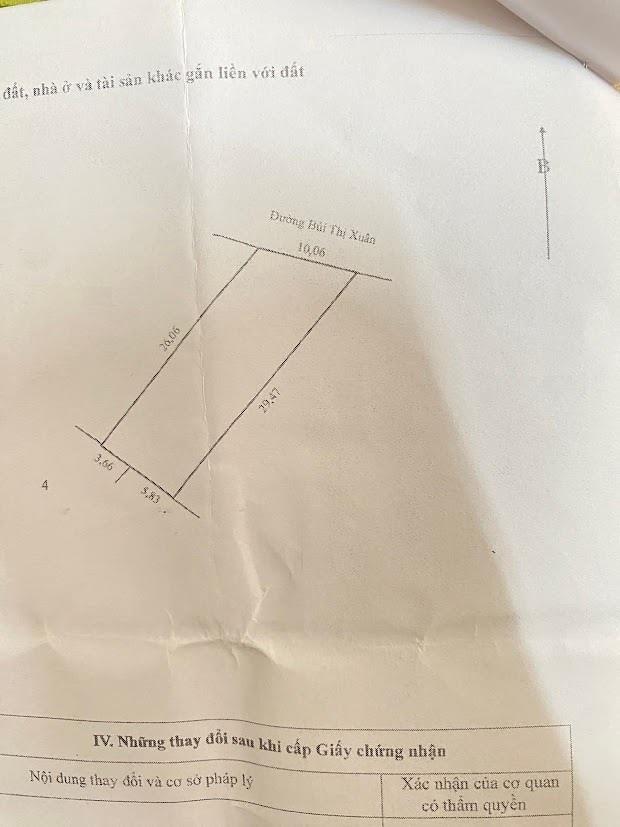 Đất thổ cư Sổ Hồng 256m2 Bùi Thị Xuân, P.Sa Đéc, Đồng Tháp. Hướng ĐB. Giá 1.65 tỷ.