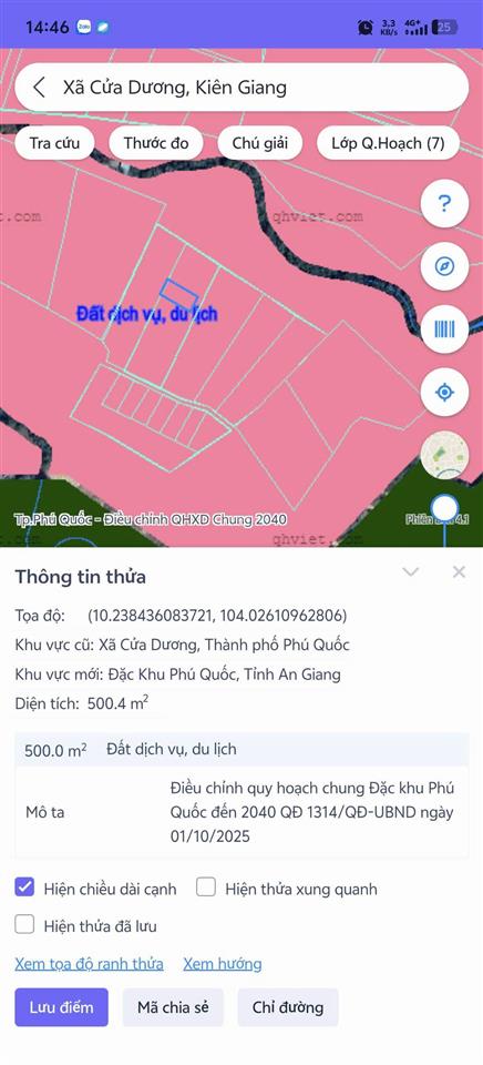 Bán đất đẹp tại bến tràm, quy hoạch đất ở/tmdv, 2.5 tỷ, 500.4m2