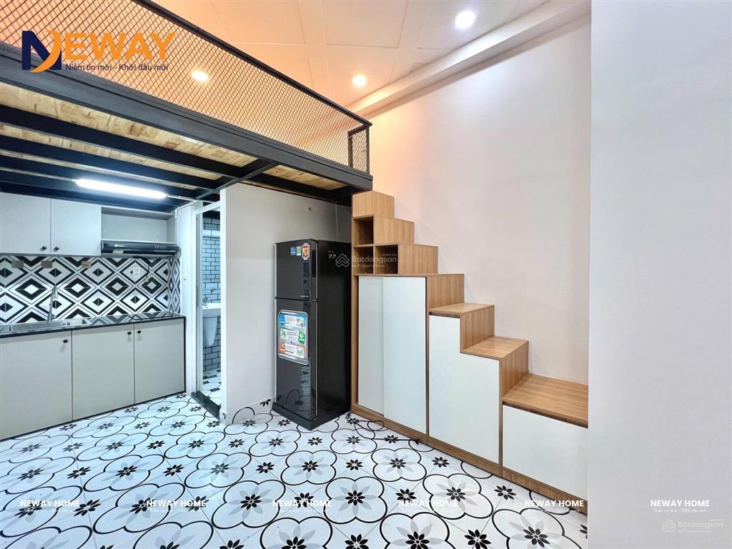 Phòng full nội thất mới 25m2 có gác phan huy ích ngay emart