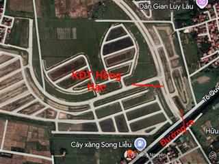 Nằm cạnh kđt hồng hạc  song liễu  thuận thành. dt 76m2 full thổ, đường 4m. tiềm năng tốt