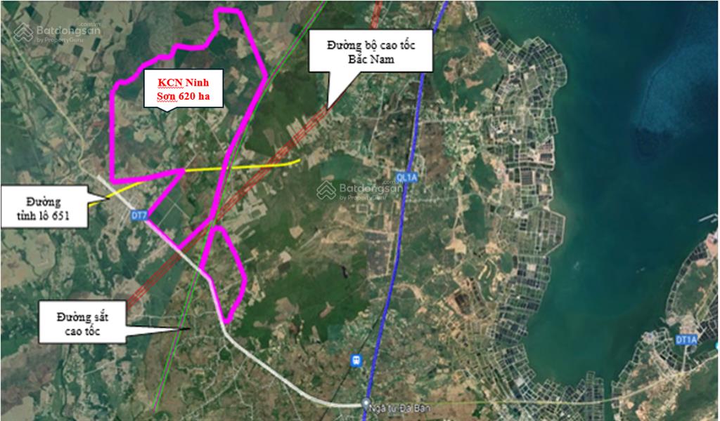 Kẹt tiền bán gấp lô đất mặt tiền đt 7 gần hồ đá bàn, kcn ninh sơn 620ha 0974 430 ***