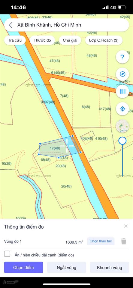 Bán lô đất mặt tiền đường xe hơi xã bình khánh
880m2  0918 182 ***