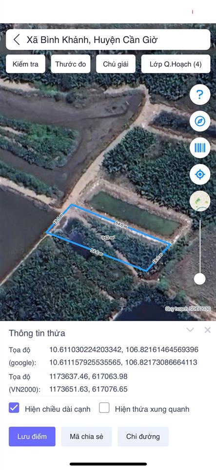 Chính chủ bán gấp đất xã bình khánh cần giờ, hcm,  0918 182 ***