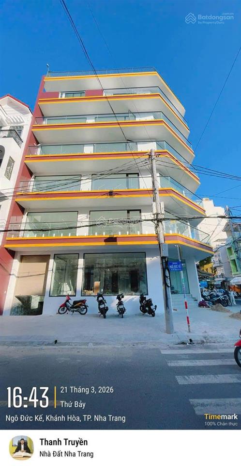 Bán nhà 7 tầng gần biển góc 2 mặt tiền võ trứ và ngô đức kế nha trang, ngay chợ xóm mới