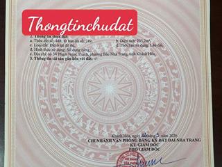 Lô đất liền kề mặt tiền phạm ngọc thạch ngang 8,95m cách biển 250m khan hiếm địa