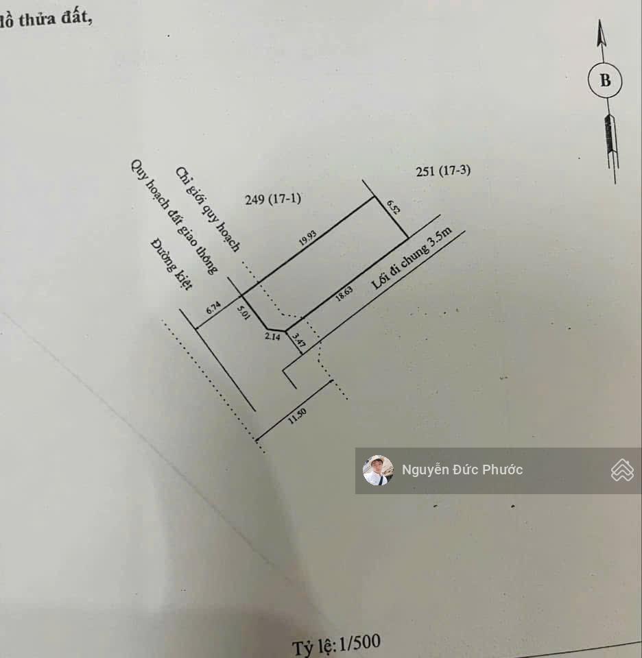 Đất 2 mặt tiền kiệt phạm thị liên. cách đường chính 70m. gần đường nguyễn hoàng