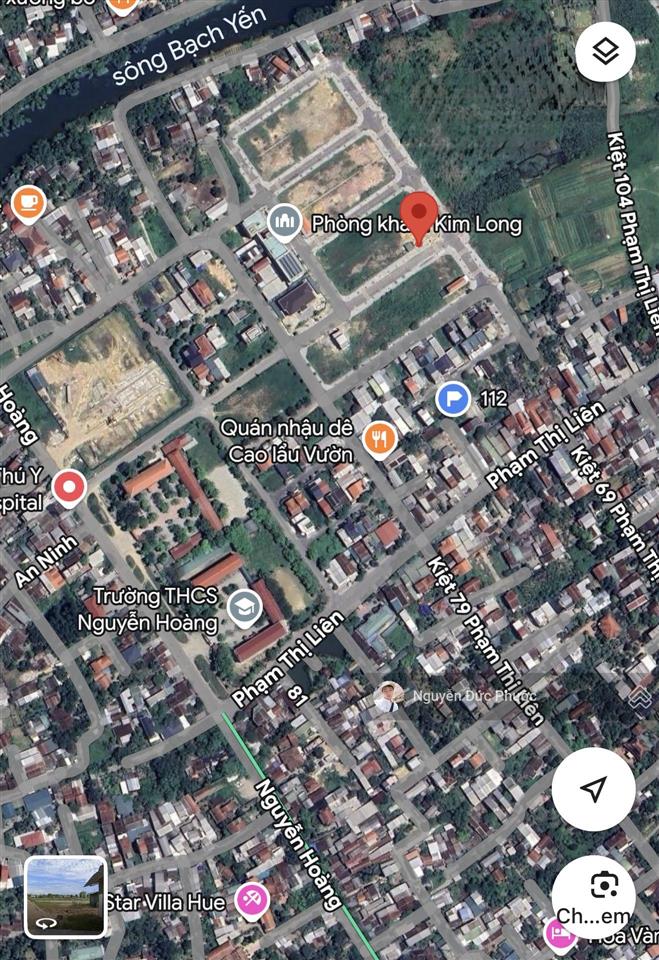 Đất kqh kim long  lô kẹp mương 3 mặt thoáng. gần uỷ ban, trường học