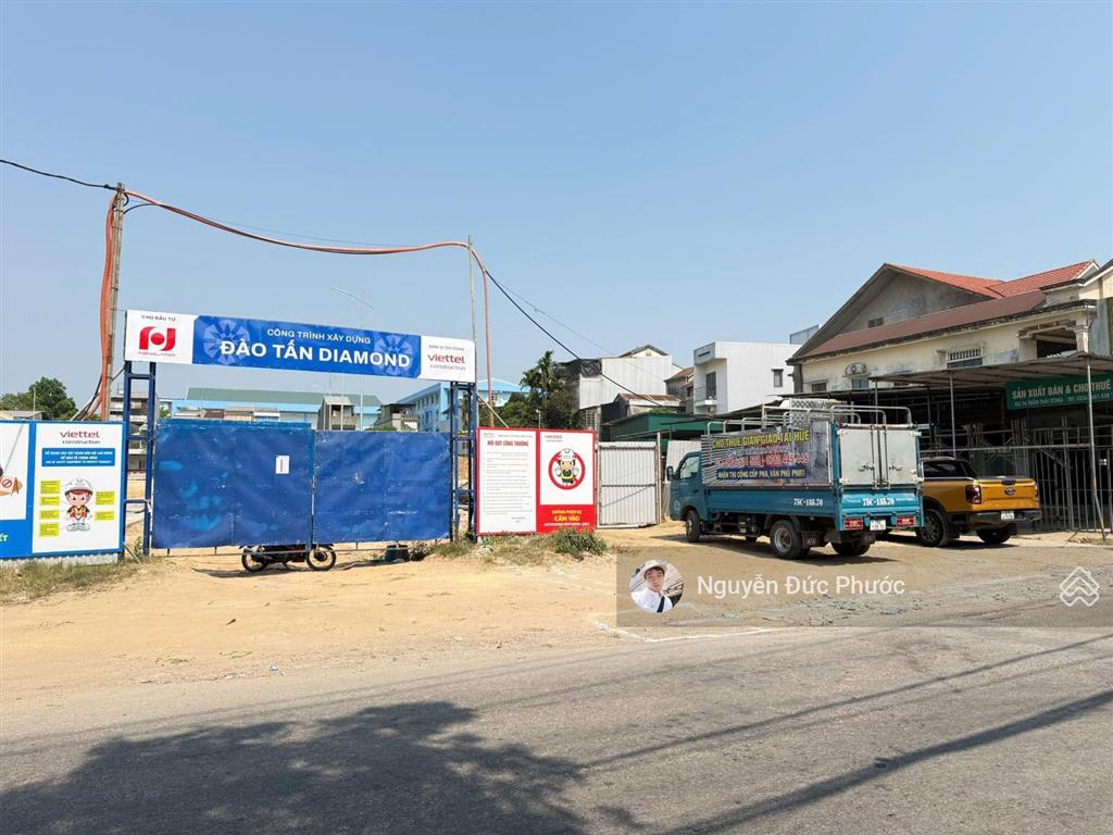 Bán đất mặt tiền trần thái tông. cạnh bên dự án đào tấn diamond