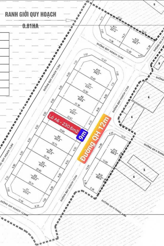 Đất 2 mặt tiền giá rẻ kqh thôn giáp nam  điền lộc, phường phong phú, tp huế