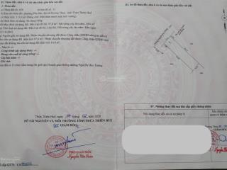 Đất mặt tiền nguyễn huy tưởng sau lưng chợ phú bài. cạnh trường tiểu học